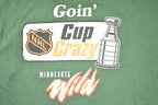 Vintage 1990s Starter Minnesota Wild Cup Crazy NHL T-Shirt Men's XL