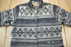 Vintage 1990s Woolrich Aztec Pattern Wool Jacket