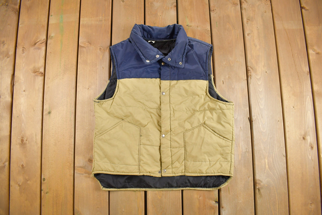Vintage 1980s Zip Up Puffer Vest