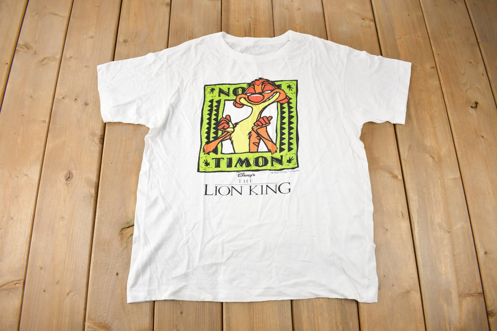Vintage 1994 Disney's The Lion King Timon Single Stitch Graphic T-shirt Made In USA