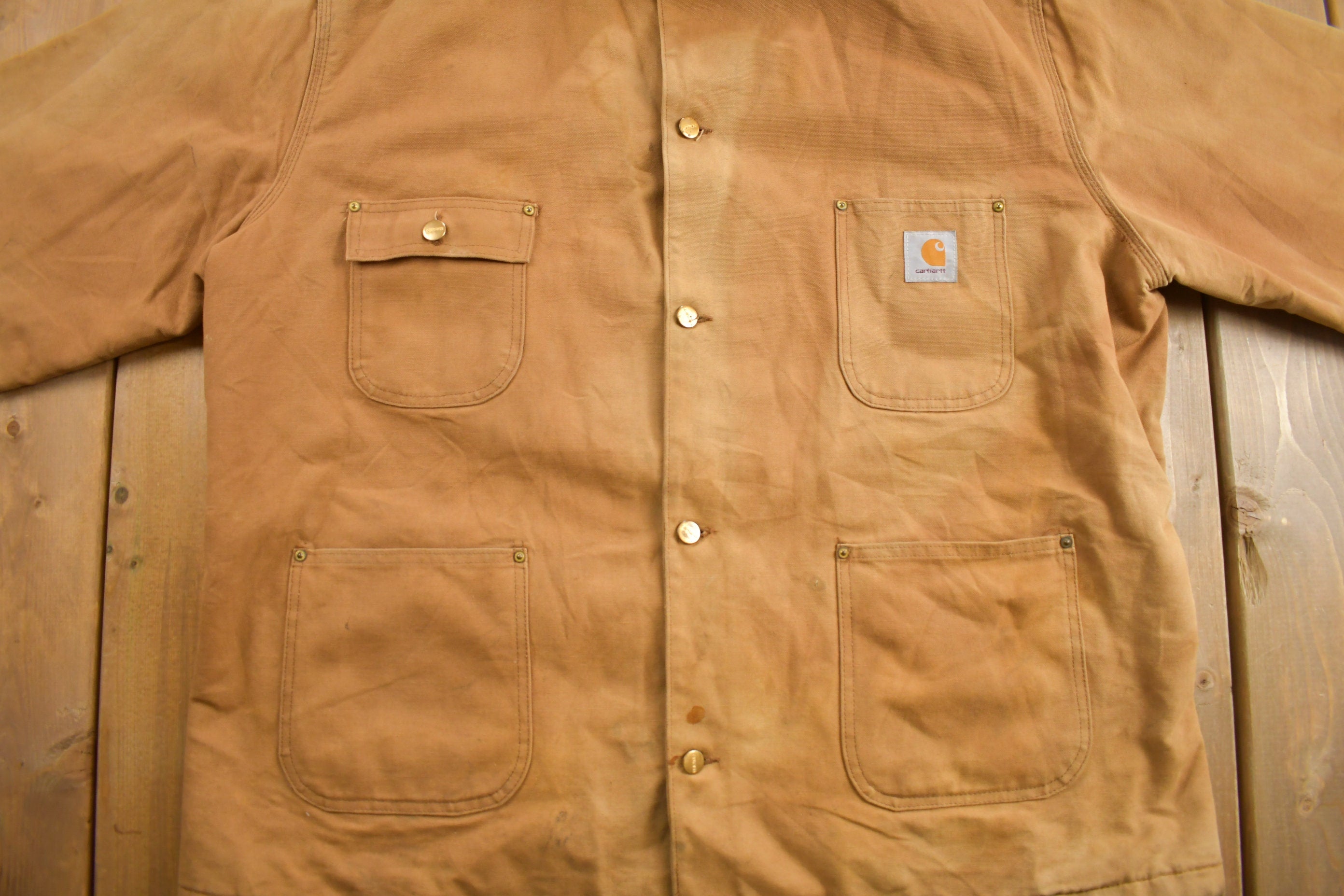 Vintage 1980s Carhartt Blanket Lined Chore Coat