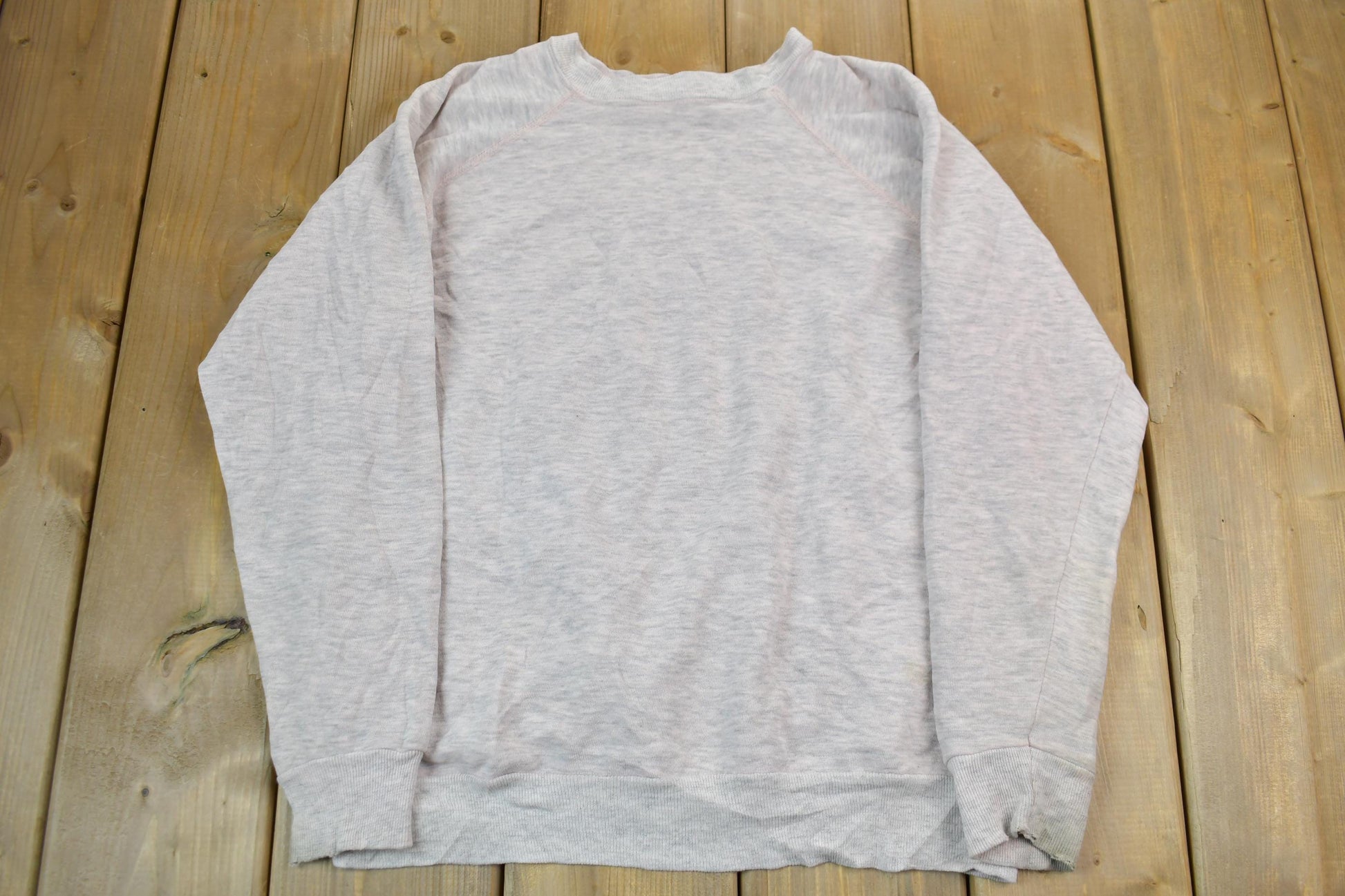 Vintage 1990s Beeves Light Pink Knit Crewneck Sweater