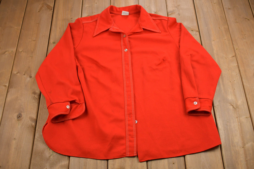 Vintage 1970s Montgomery Ward Button Up Shirt