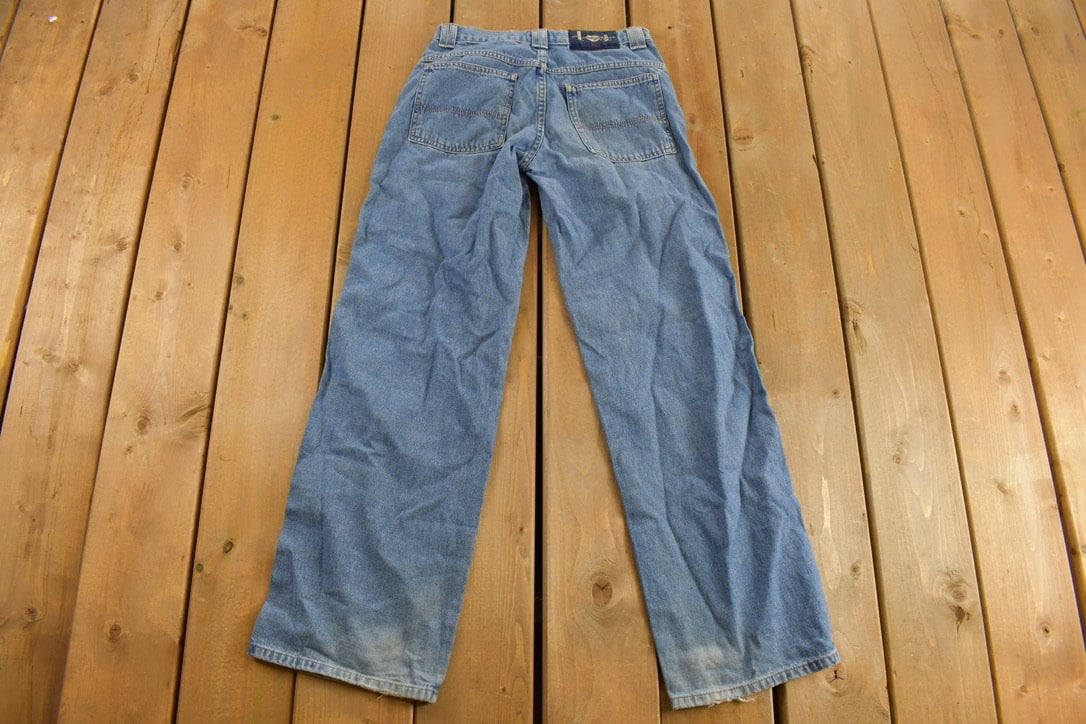 Vintage 1990s L.E.I Blue Denim Baggy Jeans 26 x 30