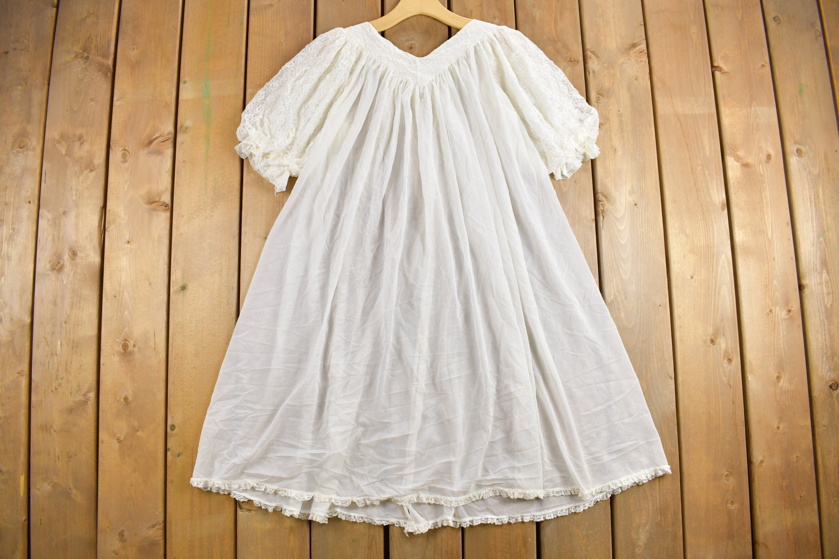 Vintage 1960s Lingerie Night Gown Dress