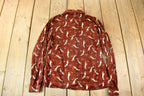 Vintage 1970s All Over Print Psychedelic StyleBlouse