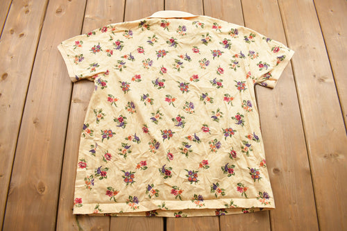 Vintage 1990s Izod Club Graphic Collared Shirt  Vintage T Shirt  Streetwear  Graphic Tee  Single Stitch