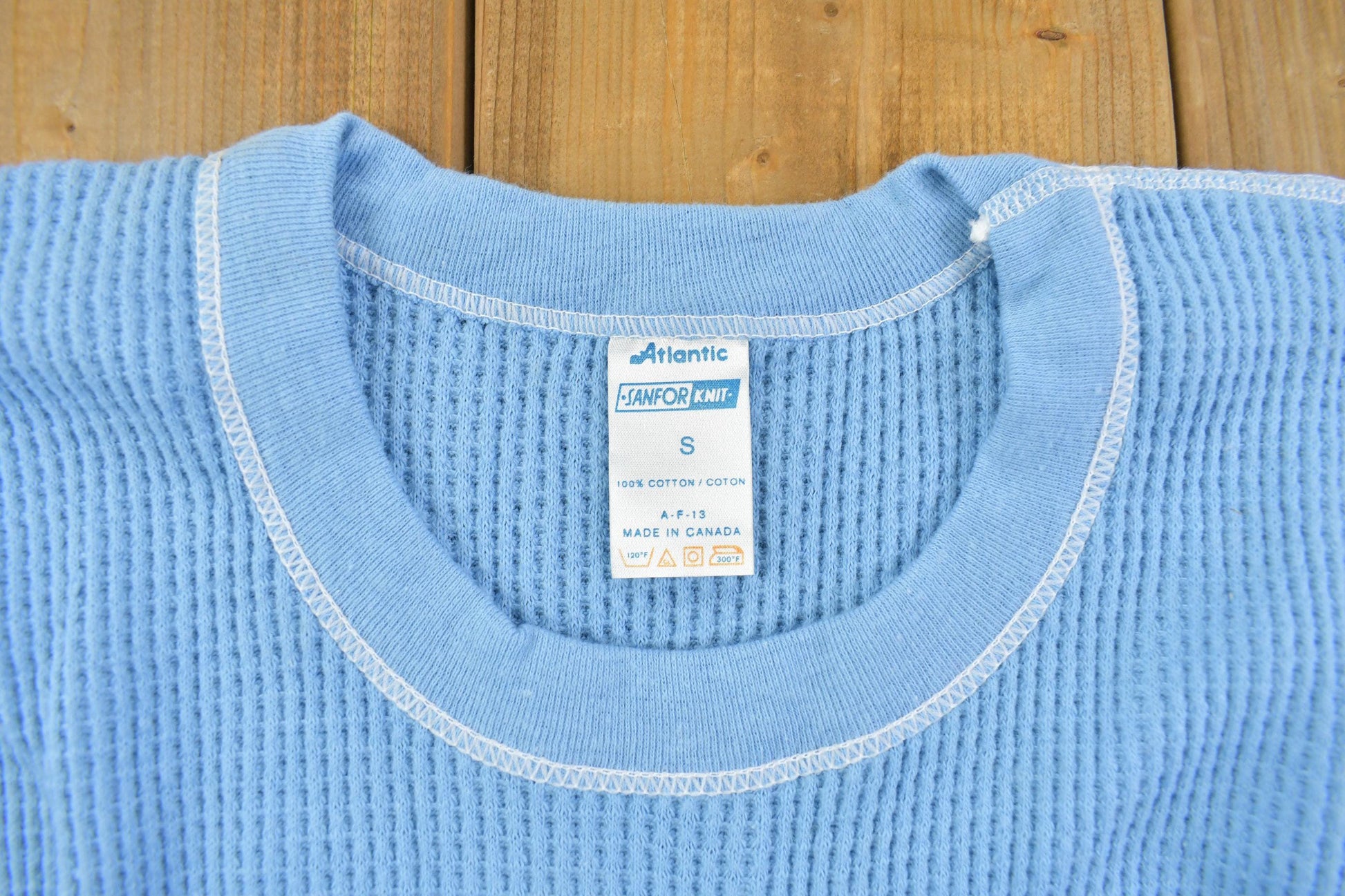 True Vintage 1970s Thermal Knit T Shirt Made In Canada