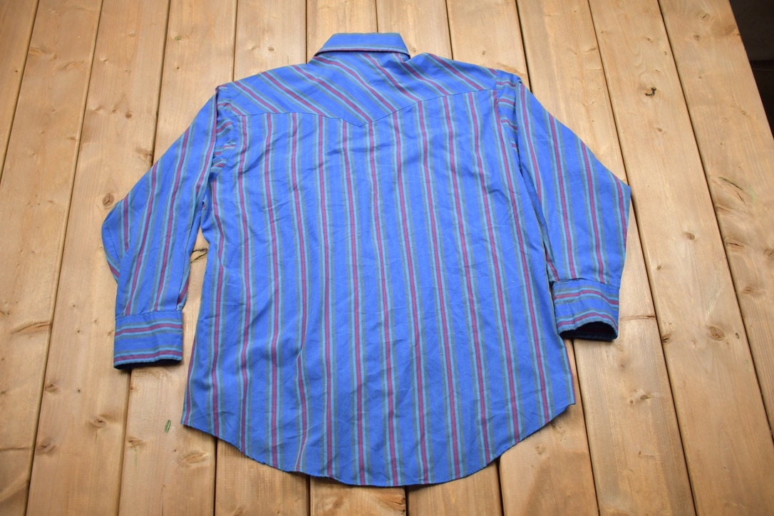 Vintage 1990s Striped Holt Western Button Up Shirt