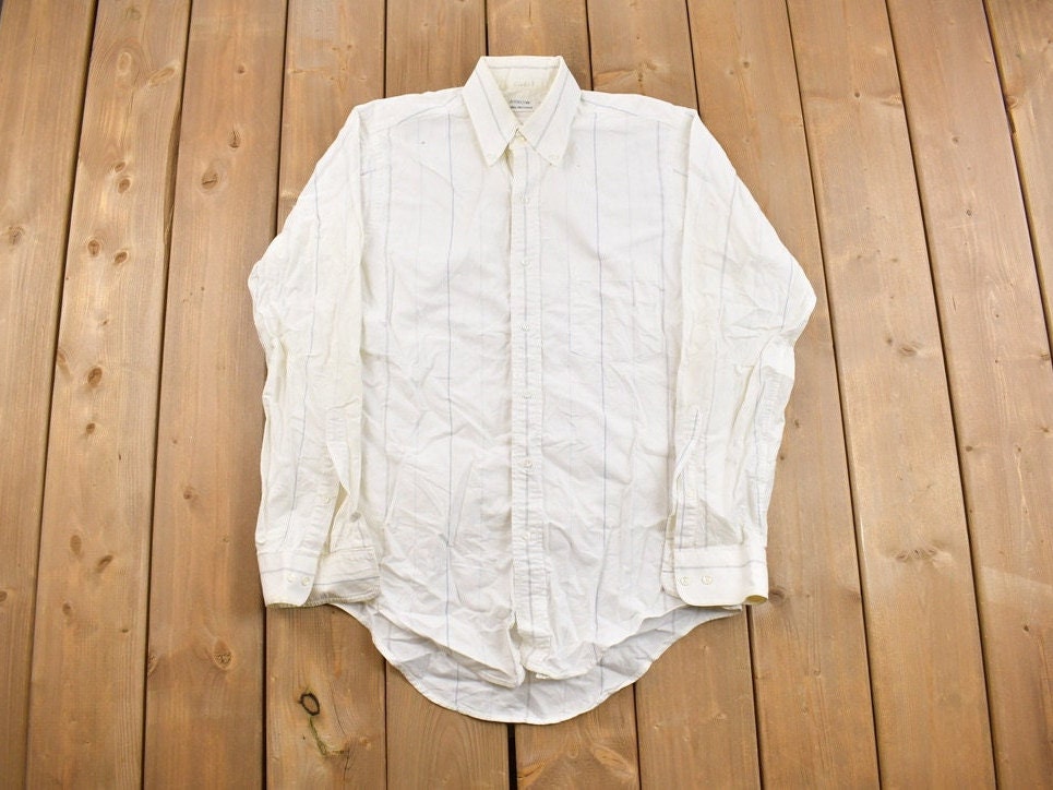Vintage 1990s Arrow Brand Striped Button Up Shirt