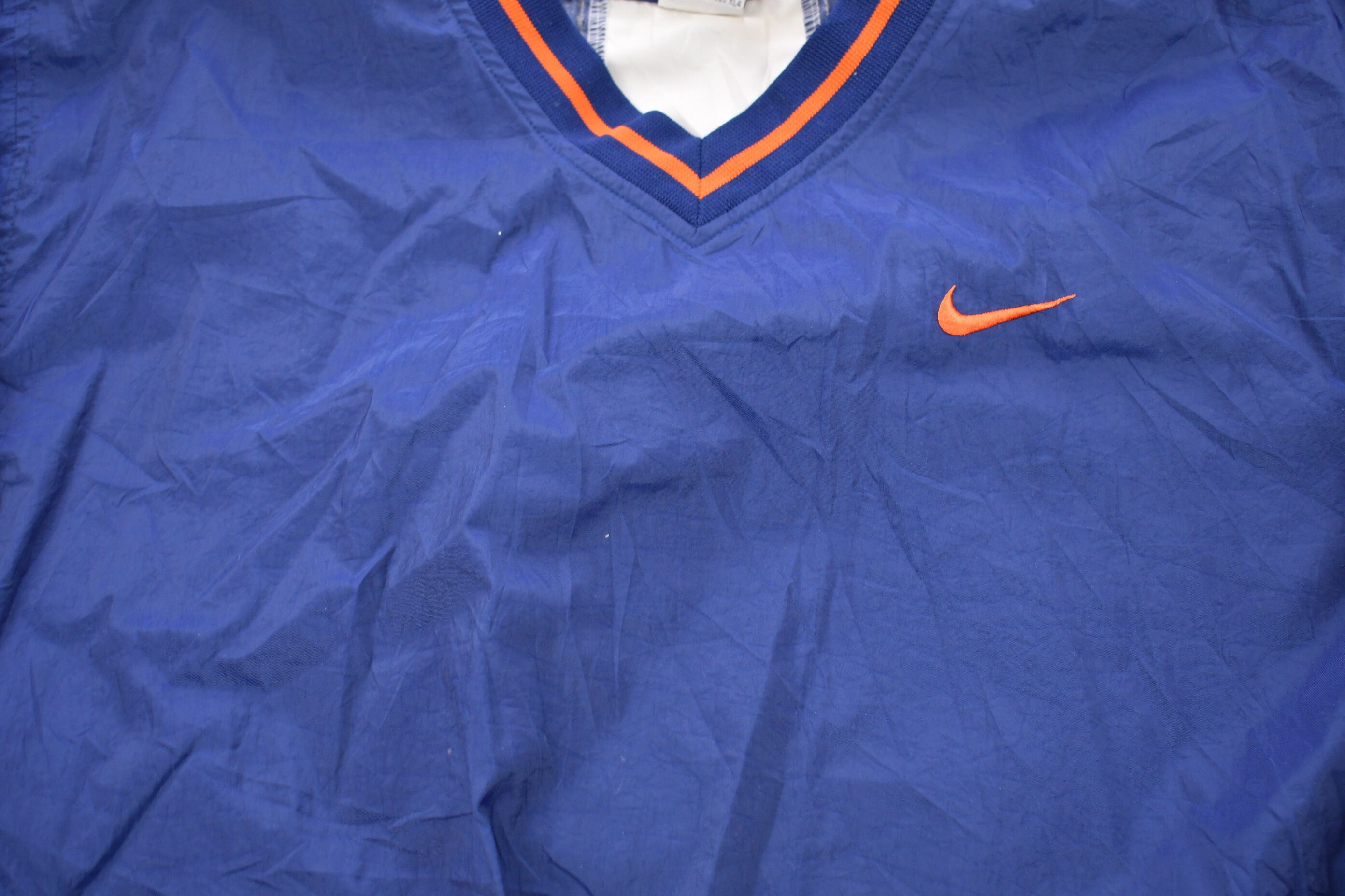 Vintage 1990s Kids Nike Embroidered Mini Swoosh Pullover Windbreaker