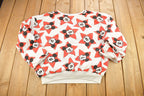 Vintage 1990s Mickey Mouse Reversible All Over Print Disney Crewneck