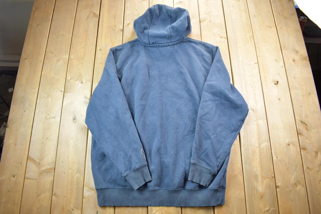Vintage Distressed Carhartt Full Zip Fleece Lined Hoodie Sweatshirt
