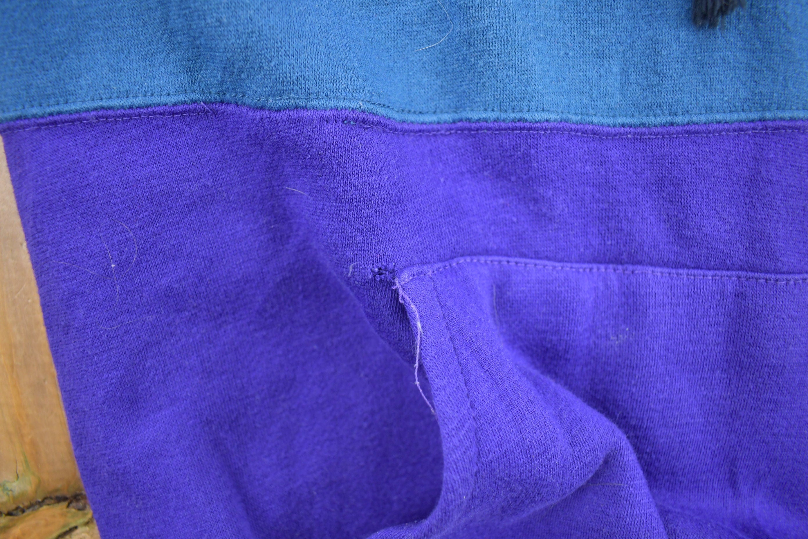 Vintage 1990s Grand Banks Performance Color Block Hoodie