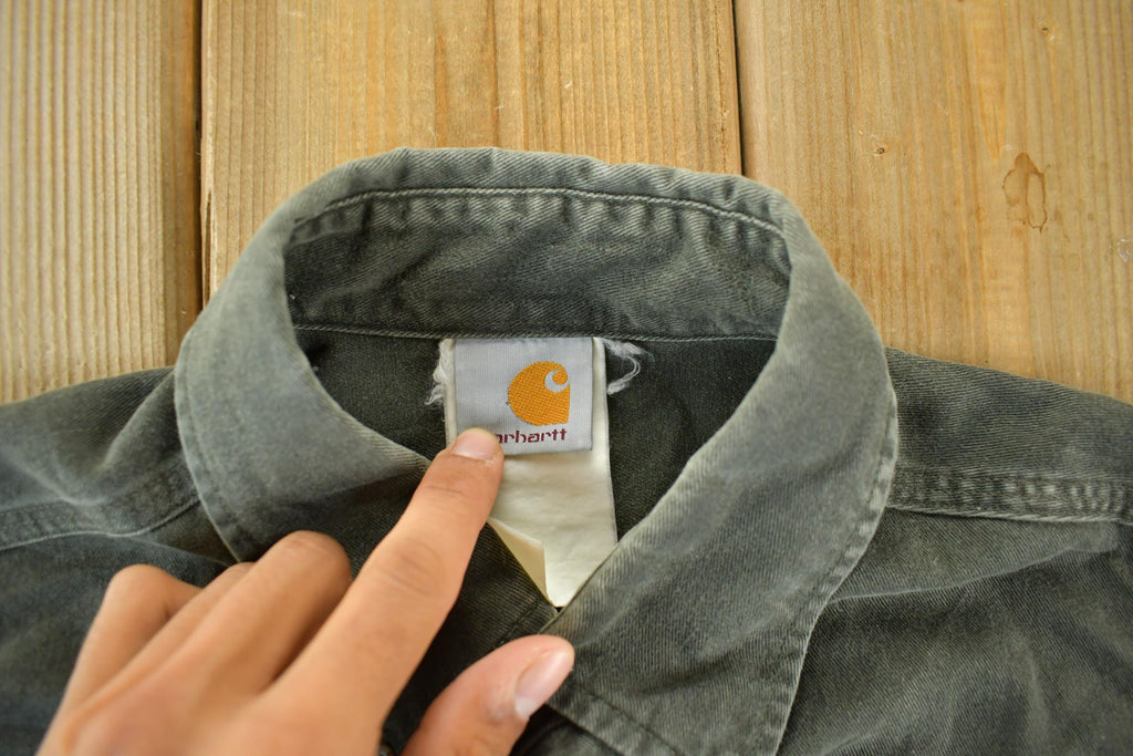 Vintage 1990s Carhartt Sun Faded Button Up Shirt Men's L-XL
