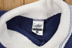 Vintage 1980s Heart Graphic Cute Collared Raglan Cut Crewneck Sweater