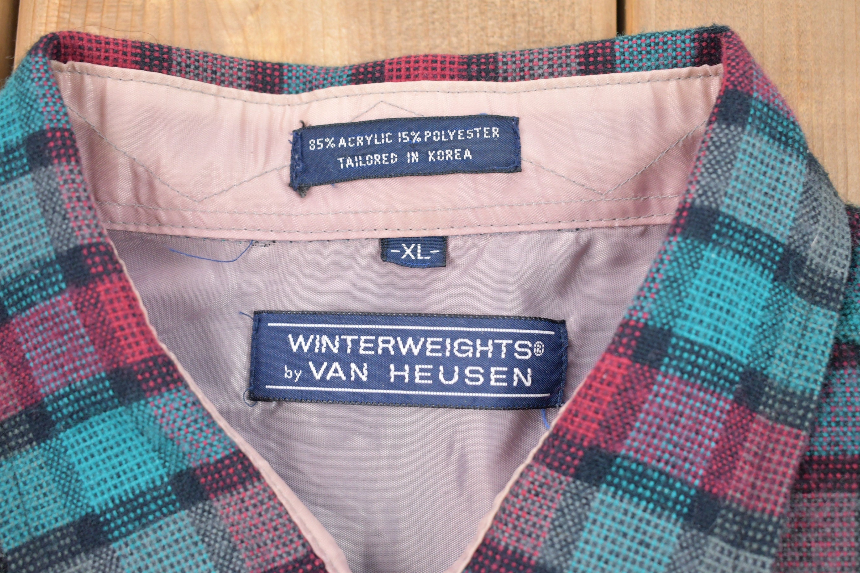 Vintage 1990s Winter Weight Button Up Shirt