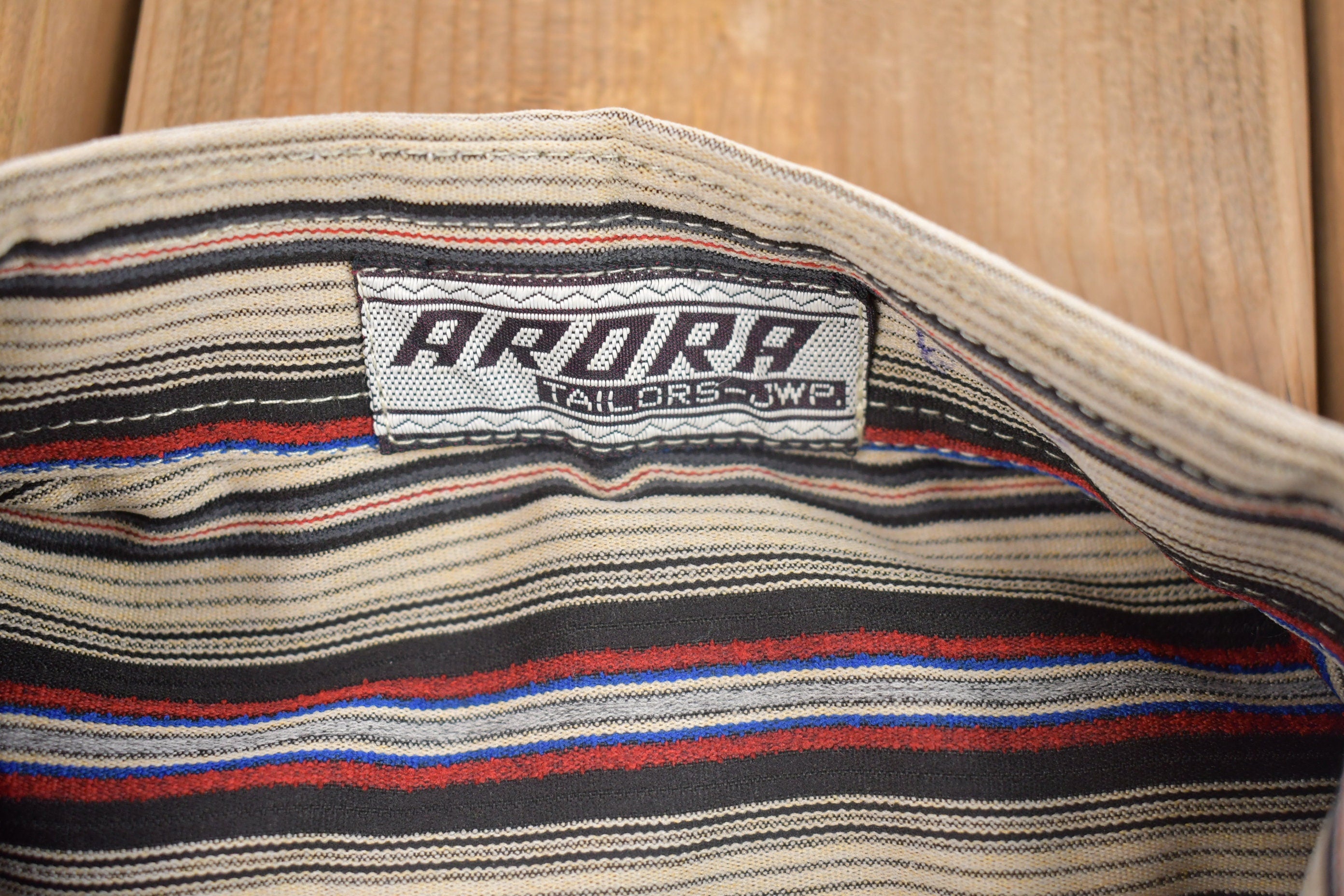 Vintage 1990s Arora Striped Button Up T Shirt