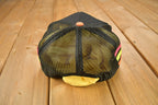 Vintage 1980s Black & Pink Blank Trucker Hat