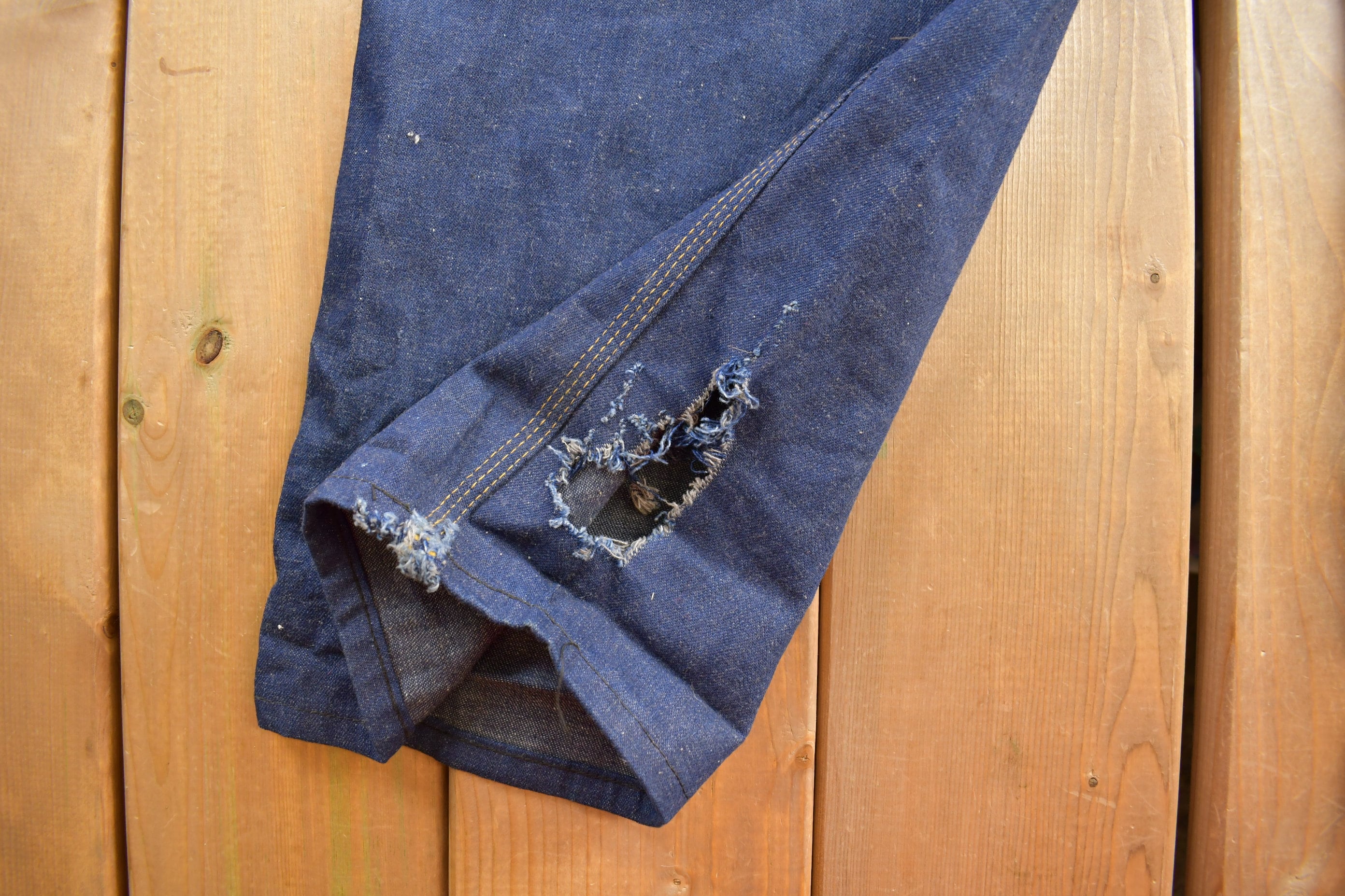 Vintage 1990s Wearmaster Simpsons-Sears Denim Jean Overalls Size 42 x 30