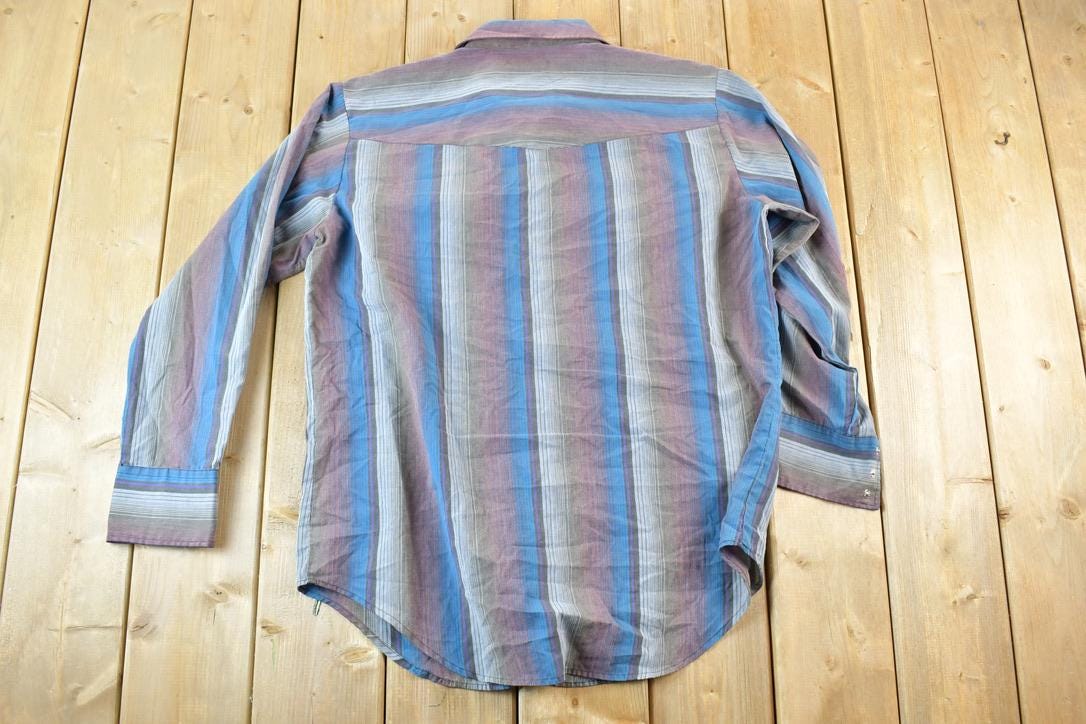 Vintage 1970s Outlaw Western Wear Button Up Shirt