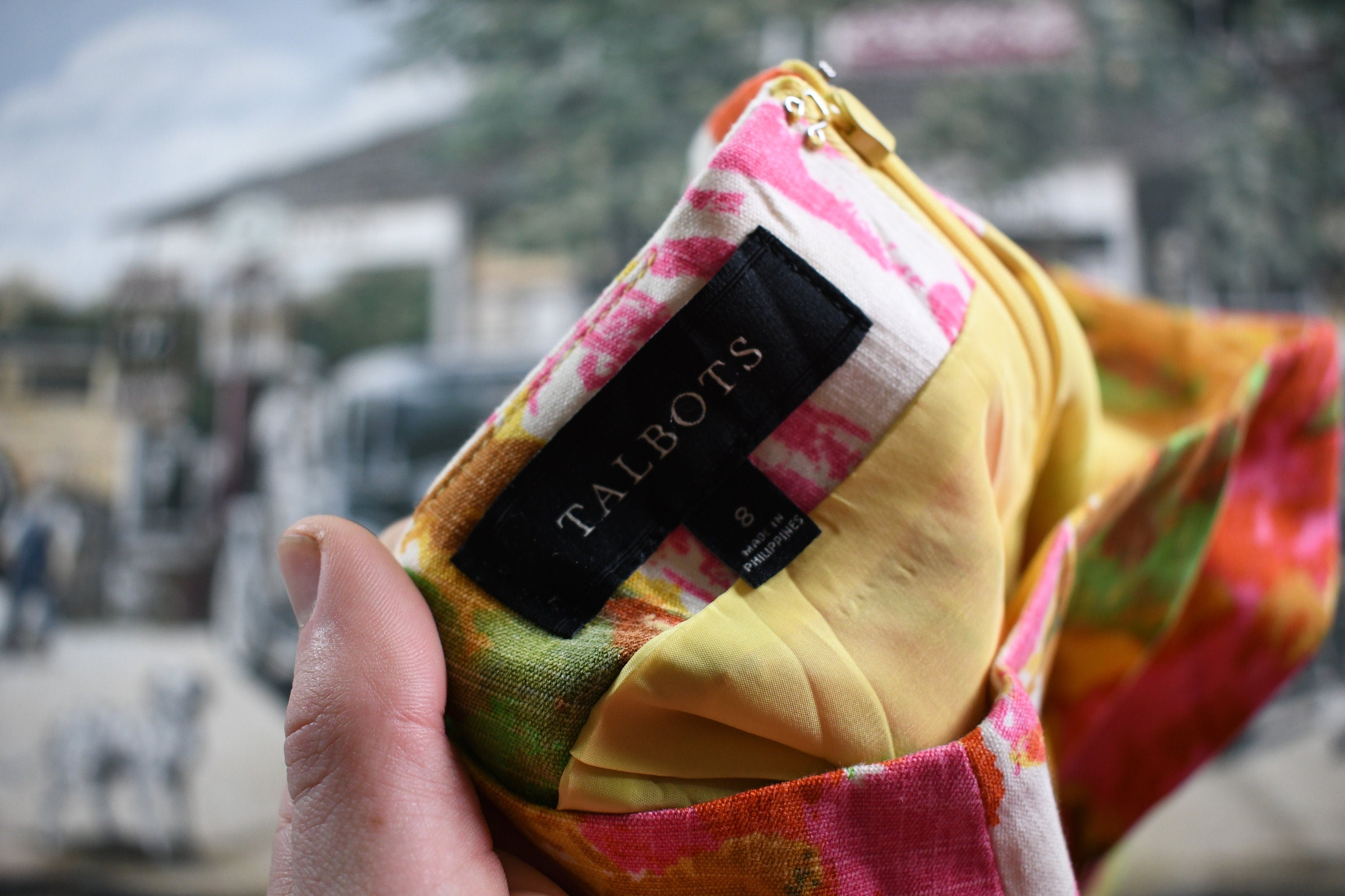 Vintage 1990s All Over Print Floral Theme Talbots Skirt Size 19.5 x 23.5