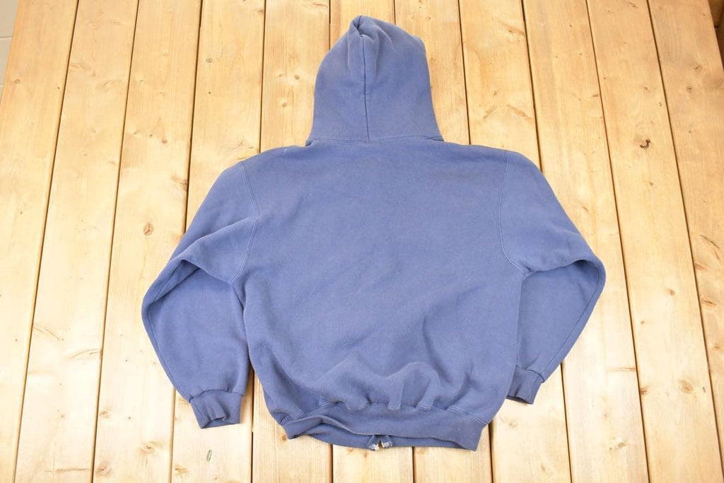 Vintage 1990s Sydney University Embroidered Full Zip Hoodie Sweatshirt Men's L