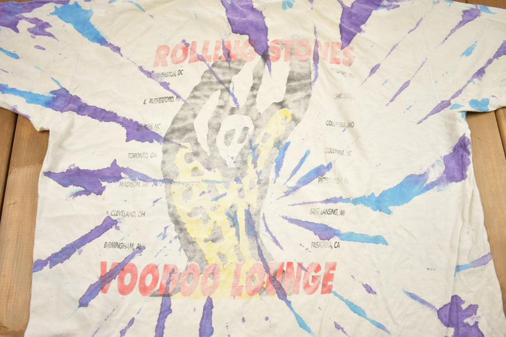 Vintage 1994 The Rolling Stones Voodoo Lounge All Over Print T-Shirt