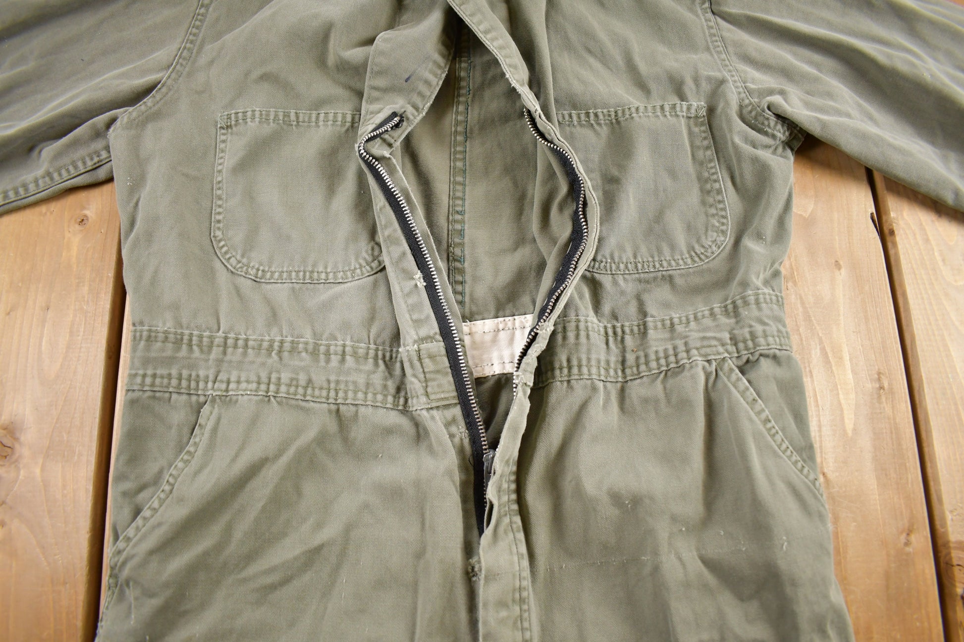 Vintage 1980s Distressed Jumpsuit Size 40