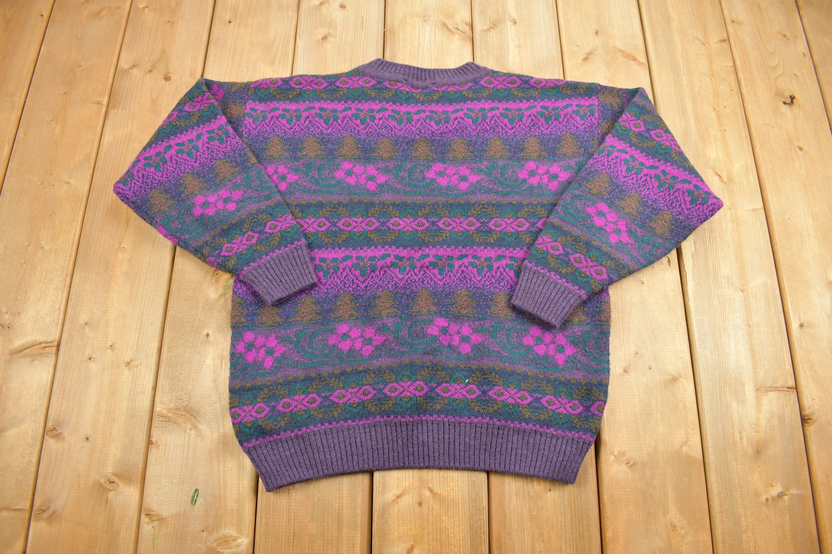 Vintage 1990s Capello Abstract Knitted Sweater