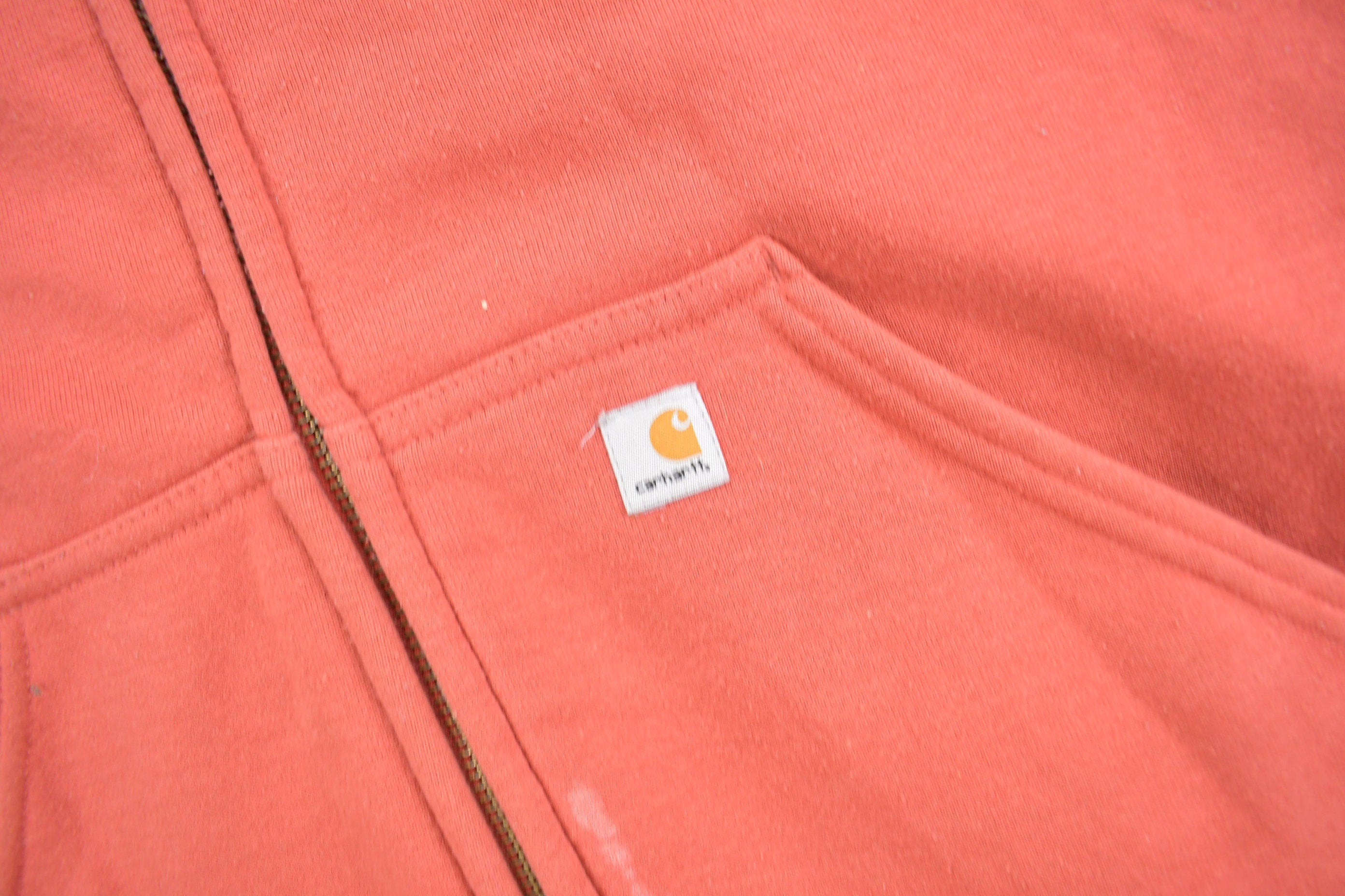 Vintage 1990s Carhartt For Women Thermal Lined Zip Up Hoodie