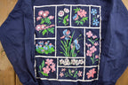 Vintage 1990s Huntington Ridge Floral Collard Crewneck Sweatshirt