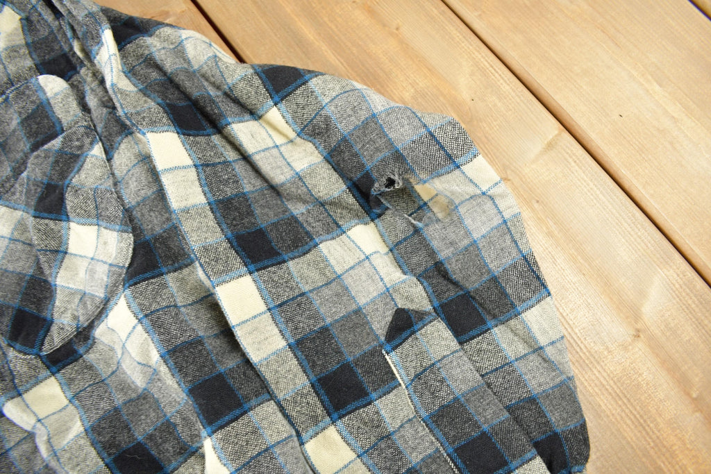 Vintage 1980s Pendleton Plaid Button Up Shirt