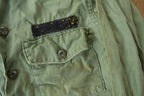 Vintage 1960s OG-107 Army Military Sateen Shirt /