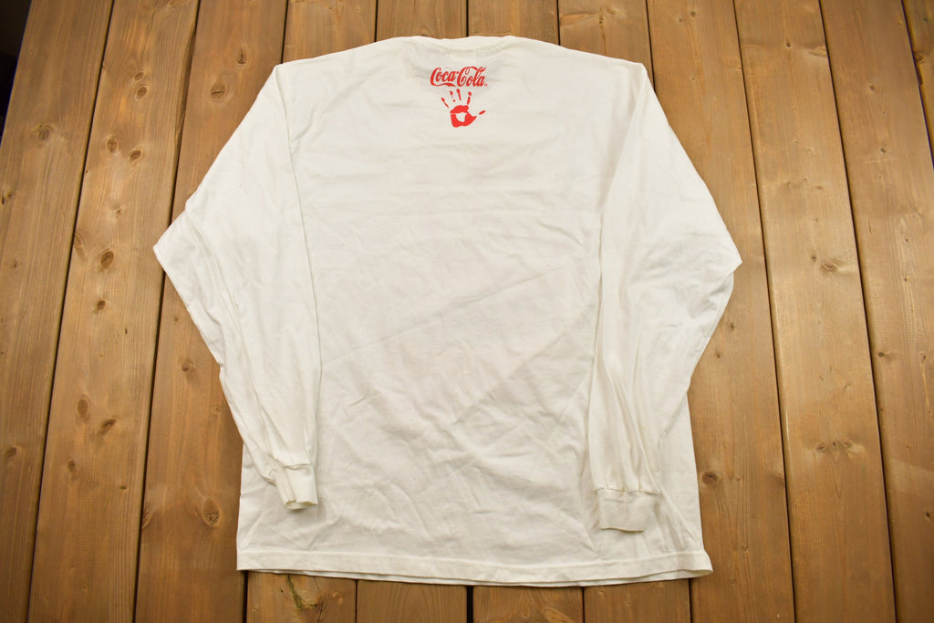 Vintage 1996 Caught Red Handed Coca Cola Graphic Long Sleeve Shirt