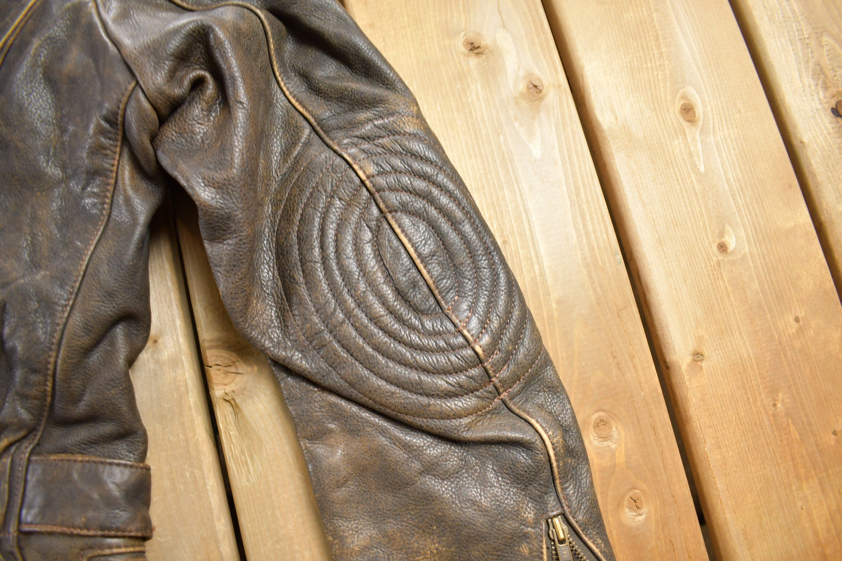 Vintage 1980s Classic Gear Leather Jacket