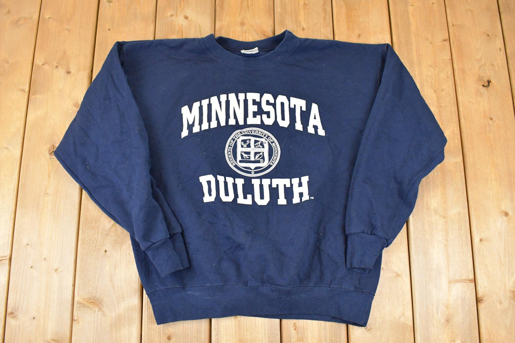 Vintage 1990s Minnesota Duluth University Crewneck Sweater Mens L