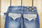 Vintage Y2K Miss Me Bedazzled Low Rise Jeans Size 26x31