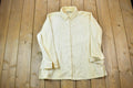 Vintage 1990s Croft Barrow Ribbed Blank Button Up Shirt