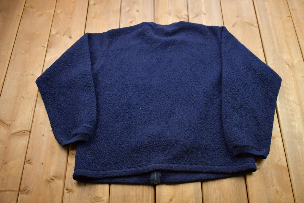 Vintage 1990s Columbia Fleece Bomber Style Sweater