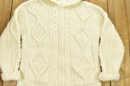 Vintage 1990's Cable Knit Hooded Sweater