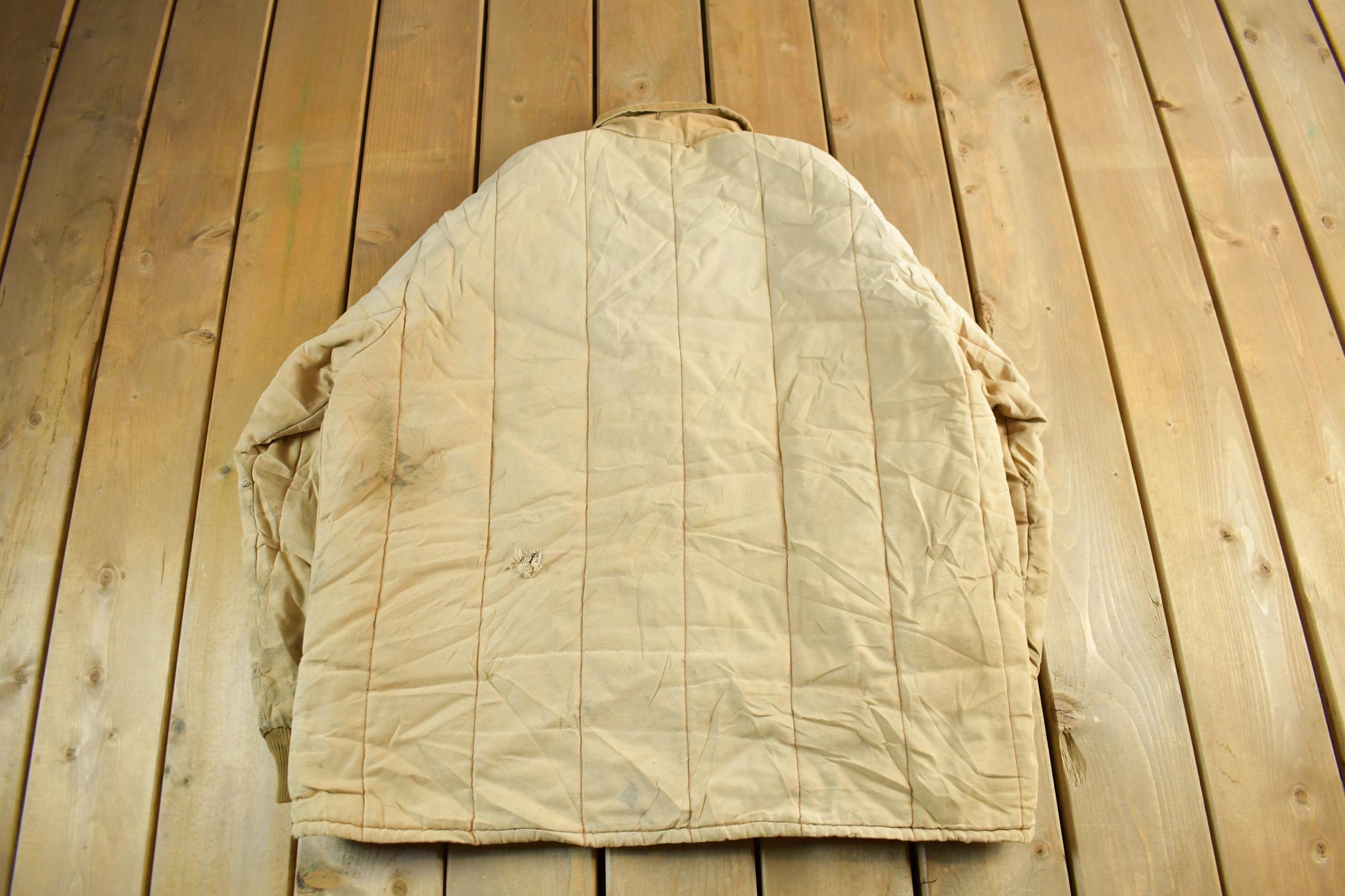 Vintage 1970s Key Imperial Canvas Work Jacket Men's XL  Distressed Thrashed Work Wear  70s Coat