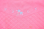 Vintage 1990s American Sportif Pink Quilt Design Embroidered Floral Crewneck Sweater