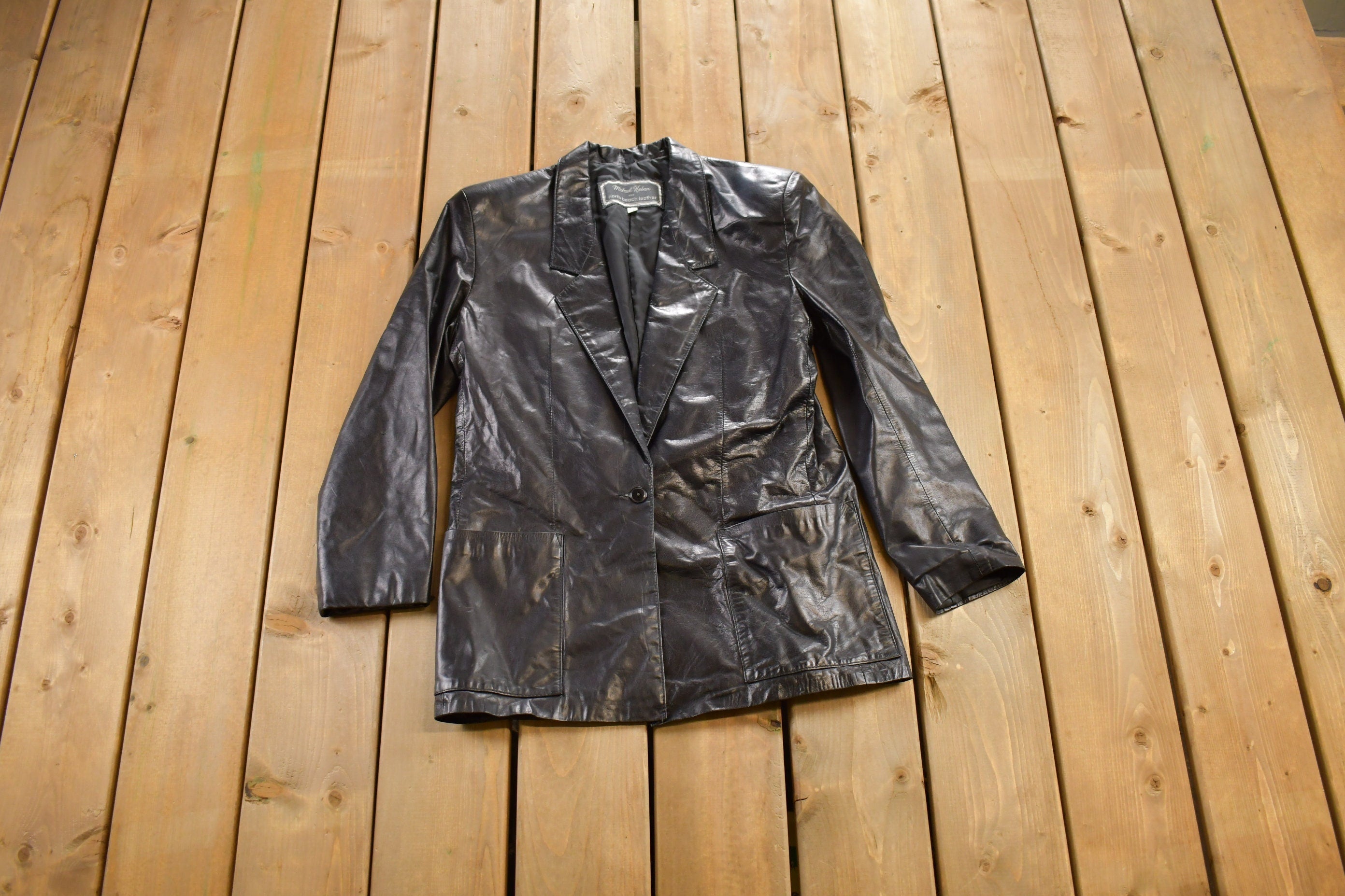 Vintage 1980s Michael Hoban North Beach Leather Jacket