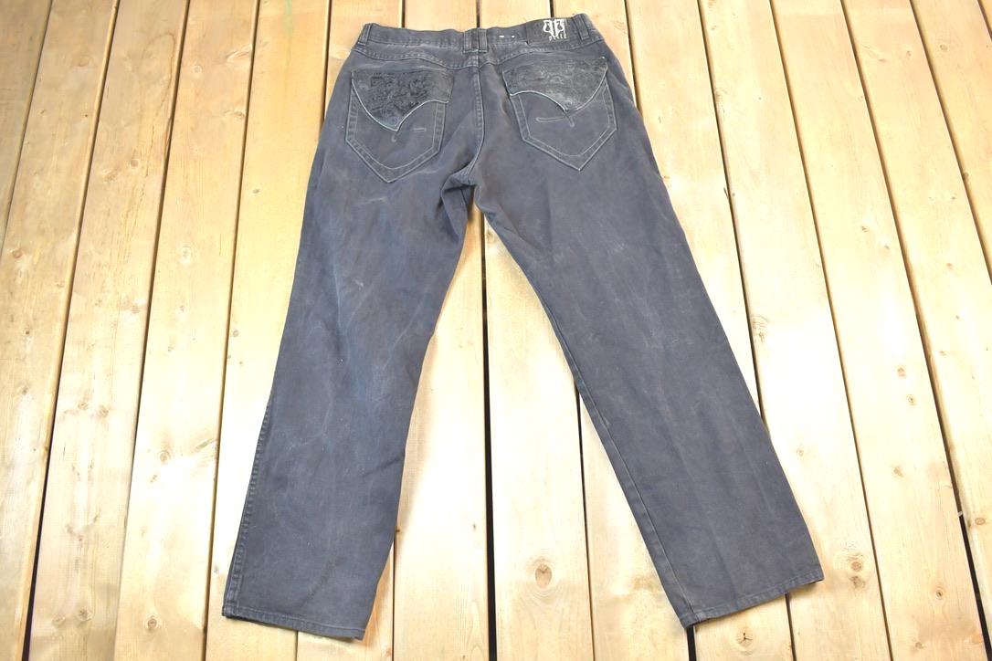 Vintage 1990s Pelle Pelle Hip Hop Denim Jeans Size 36 xs 34