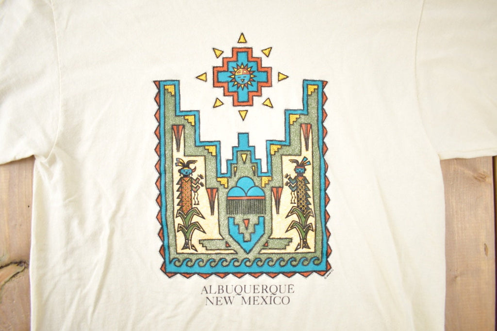 Vintage 1990s Albuquerque New Mexico Souvenir Travel T Shirt Made In USA Size L