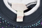 Vintage 1990s Bedazzled Double Collar Crewneck Sweatshirt