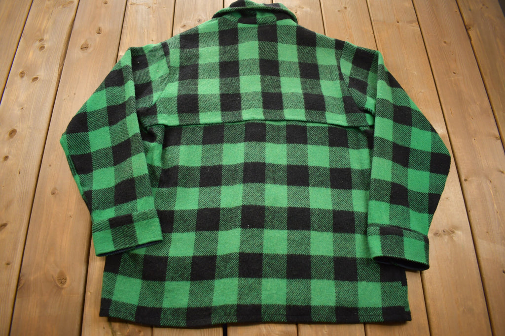 Vintage 1980s Regent Plaid Button Up Jacket