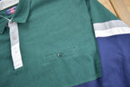 Vintage 1990s Safe Harbor Quarter Button Striped Sweatshirt