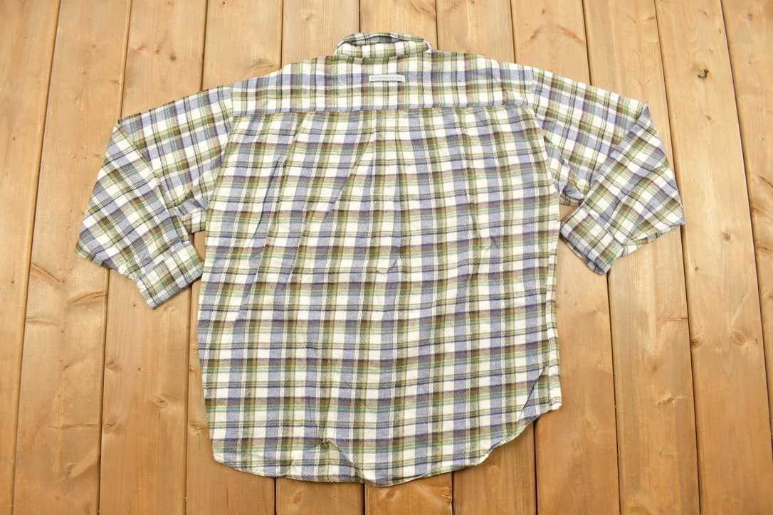 Vintage 1990s Flannel Button Up Shirt